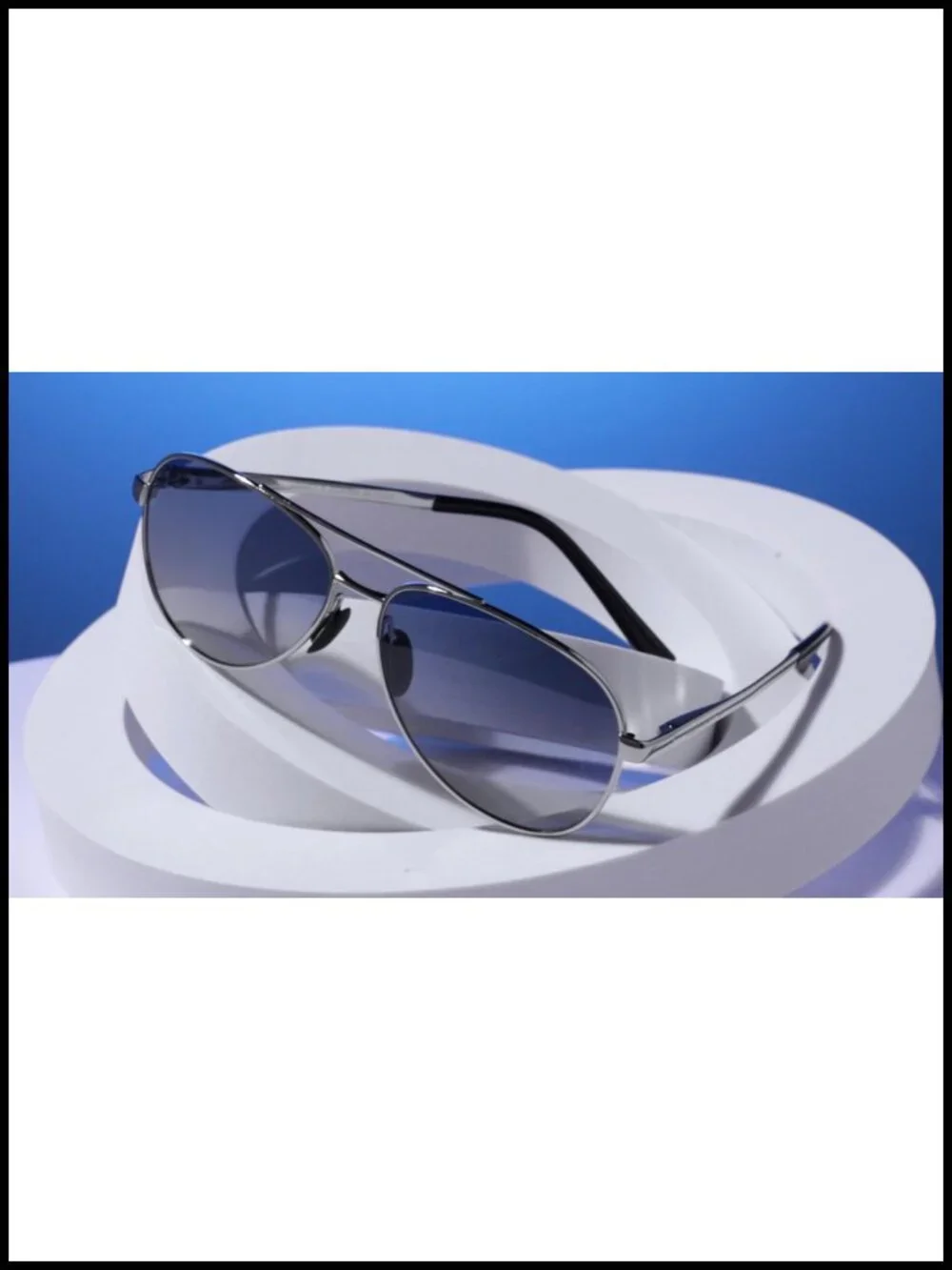 Polarized Aviator Sunglasses UV 400 Protection Metal Frame Mirrored Lens